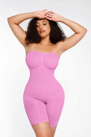 Full Body Shaper Strapless Shapewear Seamless Bodysuit with Tummy Control Winteres