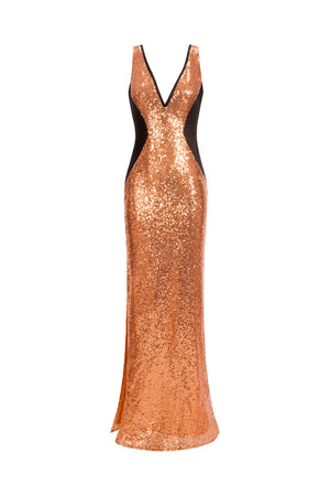 Victoire Sequin Maxi Dress
