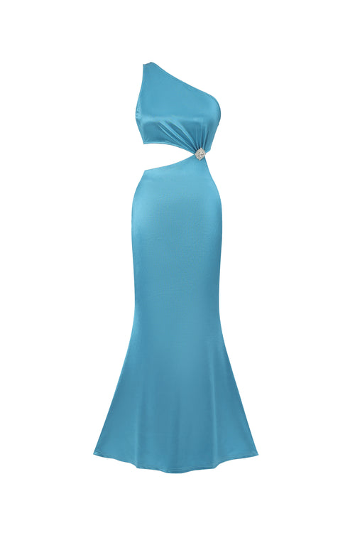 Eugenie Satin Maxi Dress