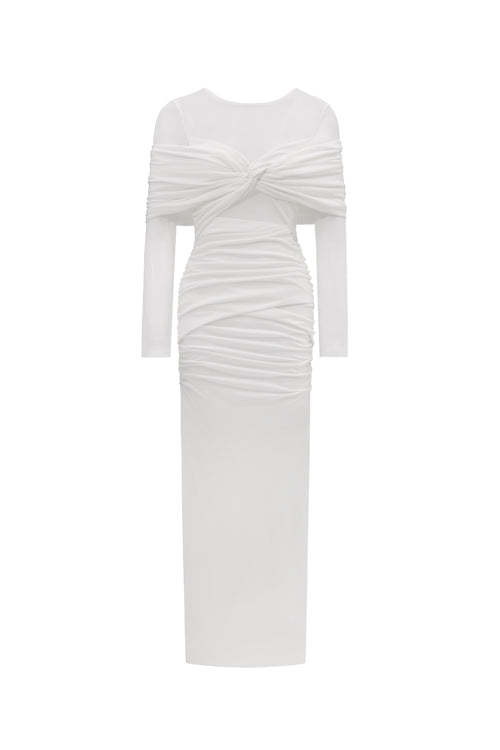 Opaline Mesh Maxi Dress