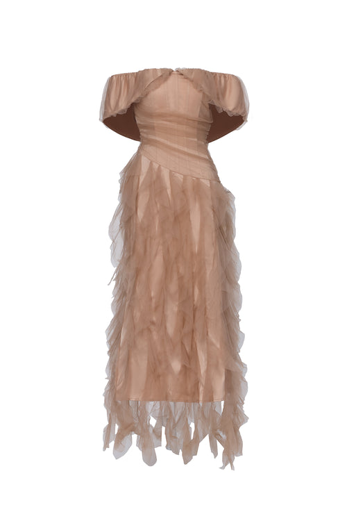 Lysiane Tulle Maxi Dress