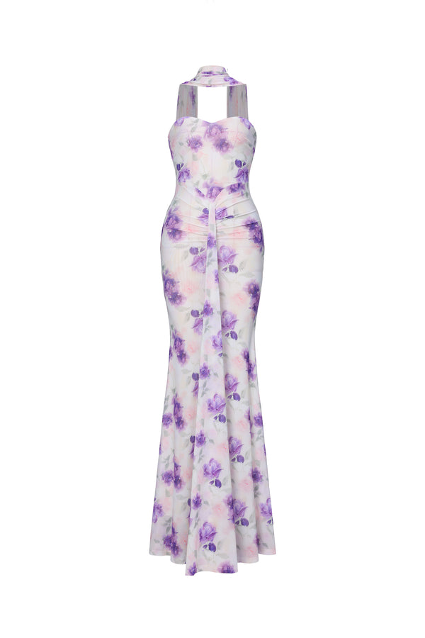Felicie Mesh Maxi Dress