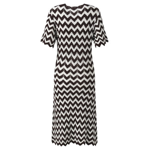 Maylis Chevron Knit Mini Dress | WINTERES
