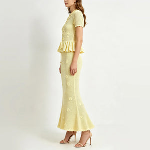 Wyla Crochet Knit Maxi Dress Winteres