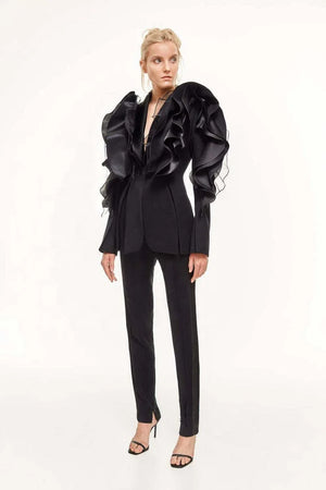 Power Double-Breasted Blazer