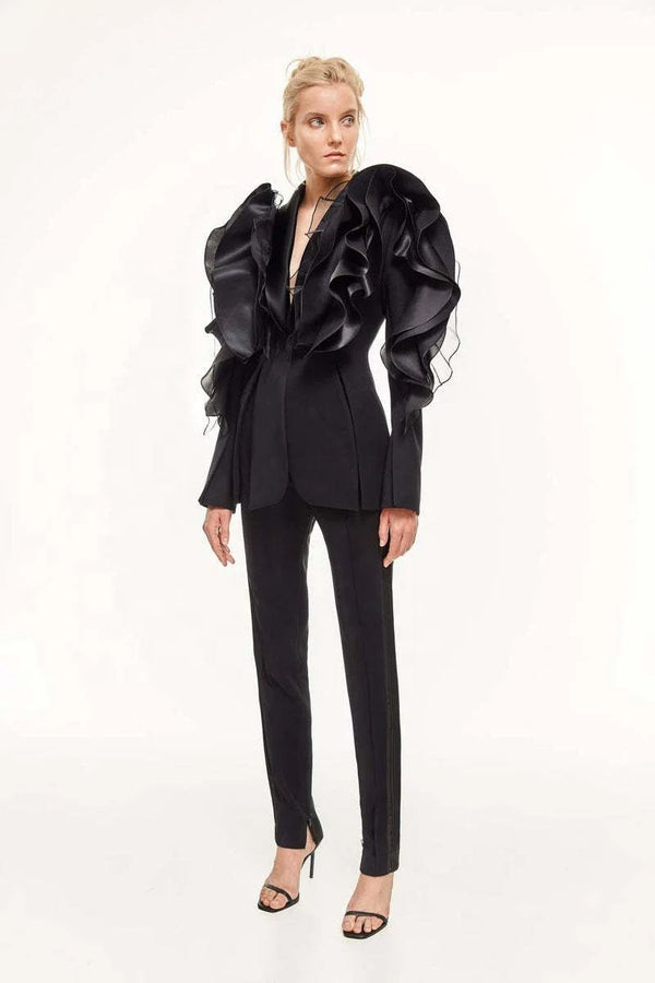 Power Double-Breasted Blazer