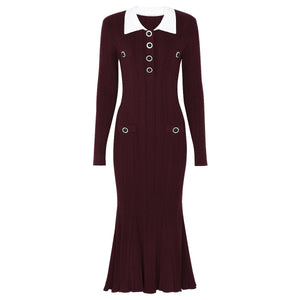 Abigail Knit Maxi Dress — Winteres luxury fashion (view 3)