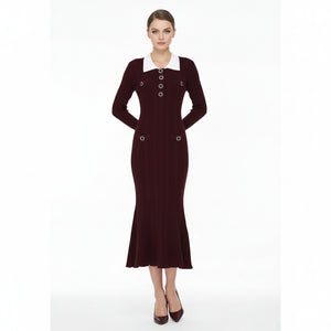 Abigail Knit Maxi Dress — Winteres luxury fashion (view 2)