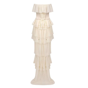 2 Pieces Elegant and Pretty Lace-Up Corset Winteres