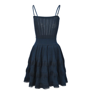 Cleophee Pleated Knit Mini Dress | WINTERES