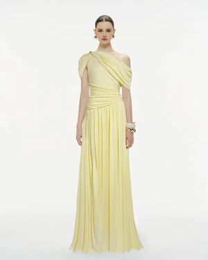 Yael Yellow Wool Sleeveless Dress Winteres