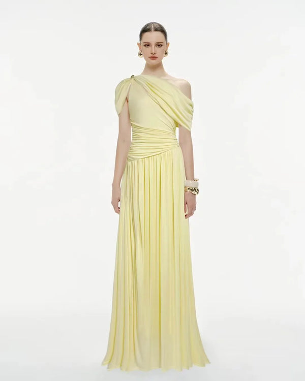 Yael Yellow Wool Sleeveless Dress Winteres