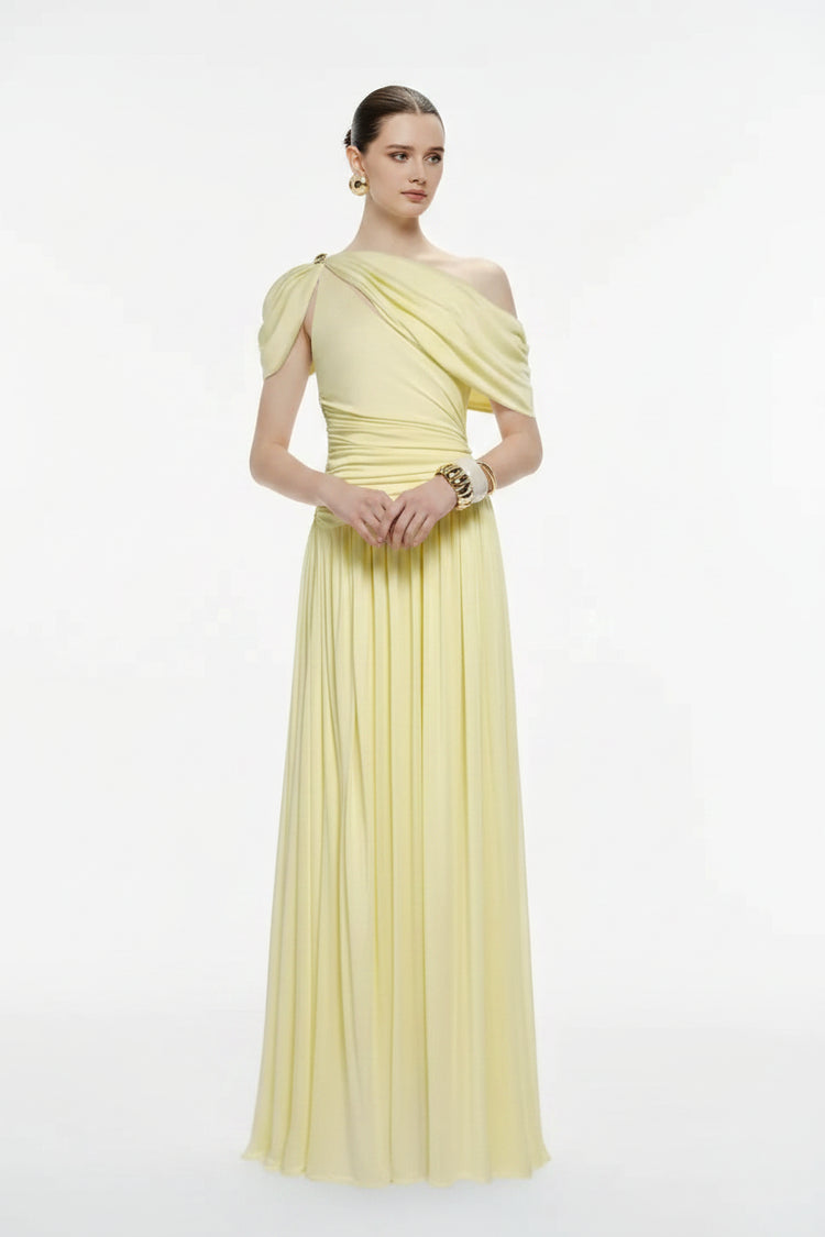 Yael Yellow Wool Sleeveless Dress Winteres