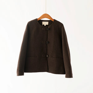 Crewneck Retro Knit Jacket