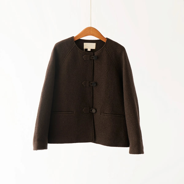 Crewneck Retro Knit Jacket