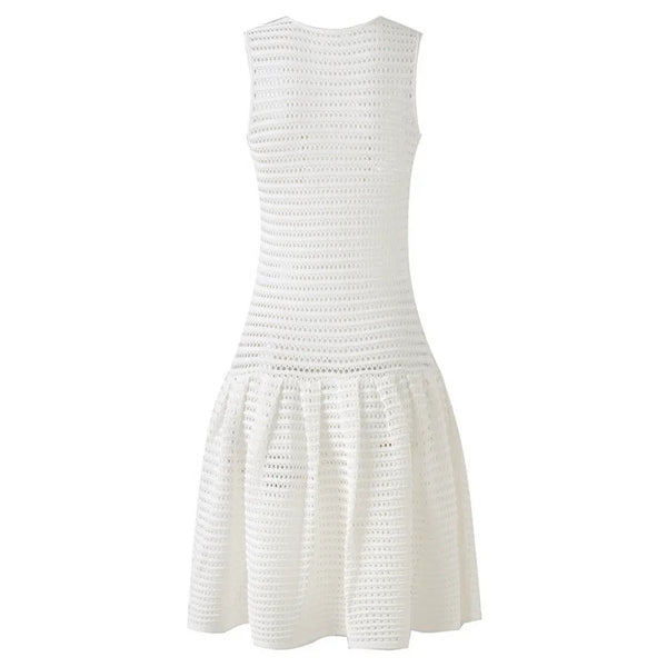 Cesarine Open-Knit Mini Dress | WINTERES