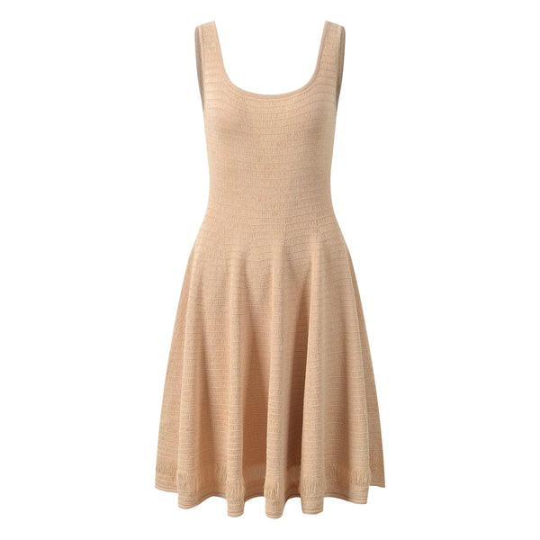 Maiwenn Scoop-Neck Knit Mini Dress | WINTERES