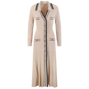 Robe longue en maille Nia