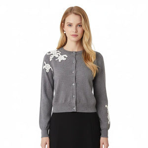 Crochet Flower Hand-Hook Knit Cardigan Winteres