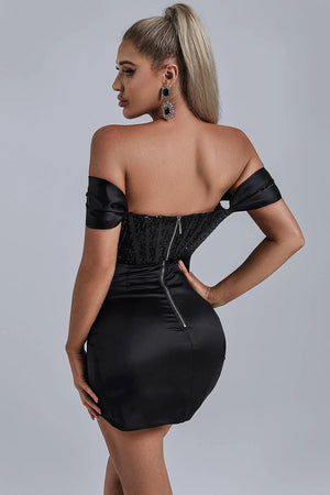 BEISHI Women Off Shoulder Mini Dress Winteres