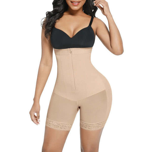 Butt Lift High Waisted Shapewear Shorts with Four Steel Bones Winteres