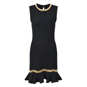 Berangere Ruffle Knit Mini Dress | WINTERES