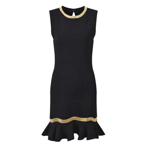 Berangere Ruffle Knit Mini Dress | WINTERES