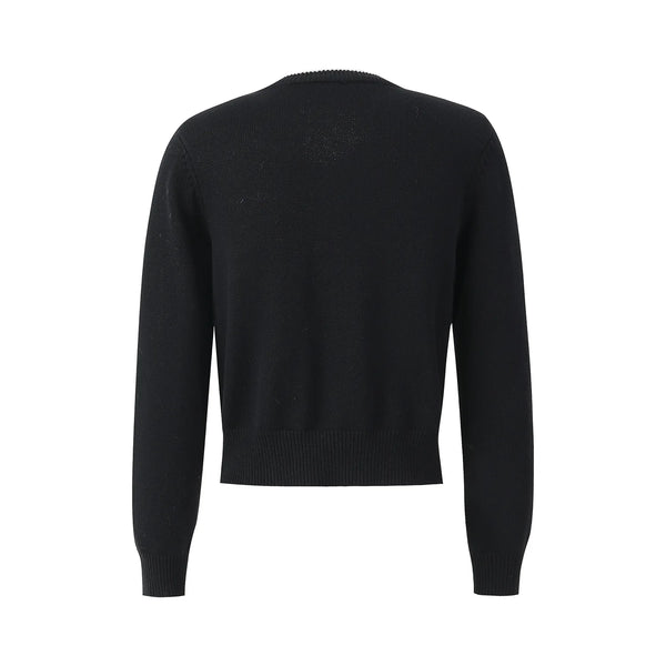 Black sweater on a white background