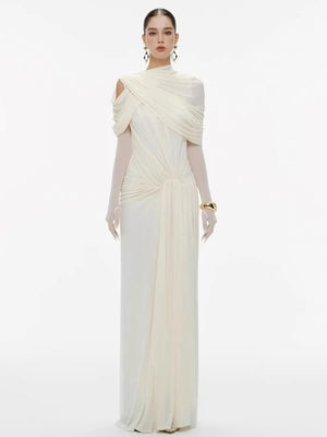 Eulalie Ruffle Mesh Maxi Dress