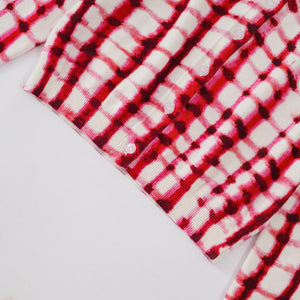 Plaid Print Fashion Knit Cardigan Winteres