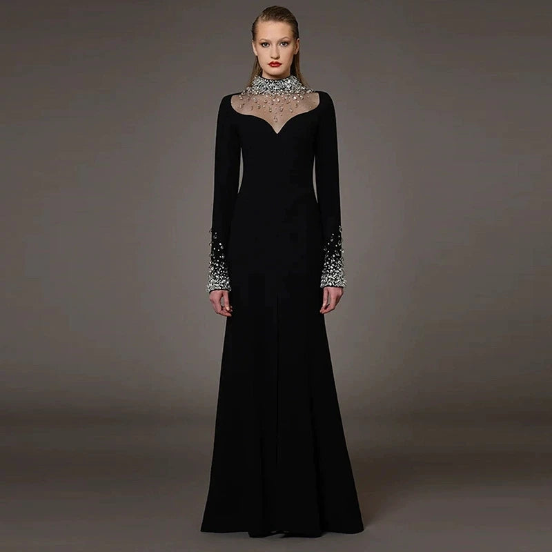 Cristale Maxi Dress – Black Fashion – Winteres