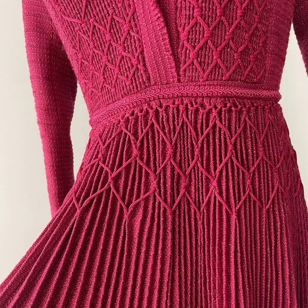 Pearline Pleated Midi Dress