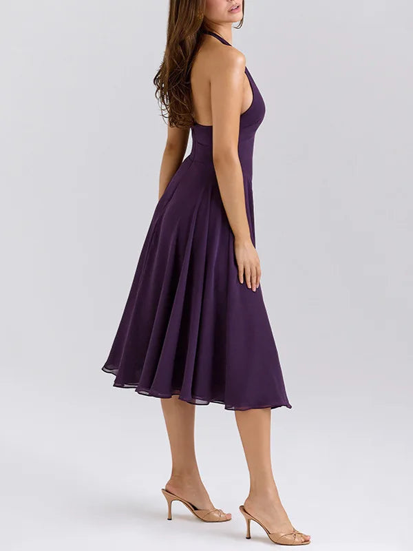 Francisca Purple Midi Dress Winteres