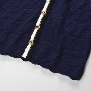 Annette Belted Knit Midi Dress | WINTERES