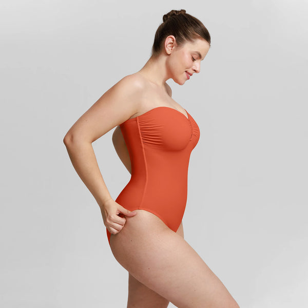 Strapless Tummy-Control Swimsuit