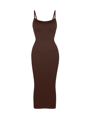 Shapewear  Dress Sleeveless Midi Long Bodycon Casual Winteres