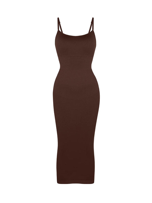 Shapewear  Dress Sleeveless Midi Long Bodycon Casual Winteres