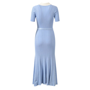Odeline Belted Knit Maxi Dress | WINTERES