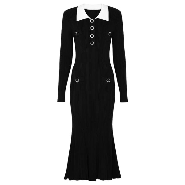 Abigail Knit Maxi Dress — Winteres luxury fashion (view 4)