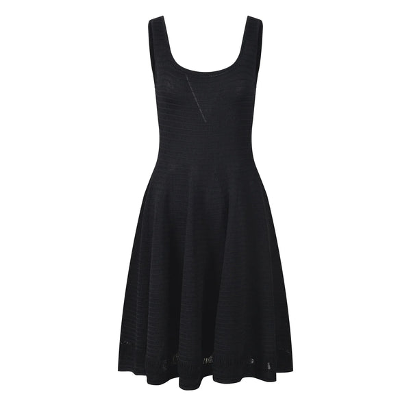 Maiwenn Scoop-Neck Knit Mini Dress | WINTERES