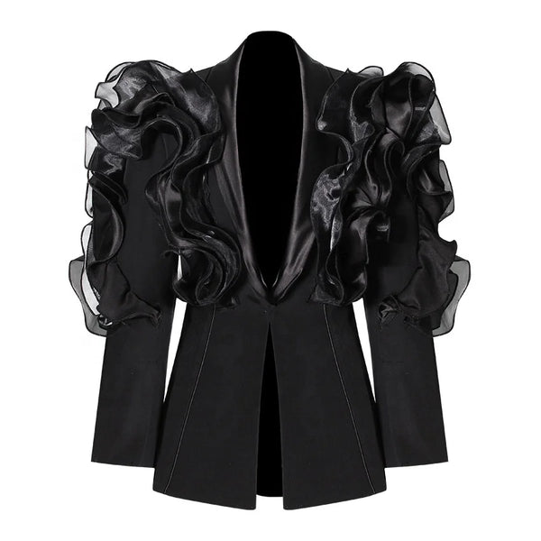 Power Double-Breasted Blazer