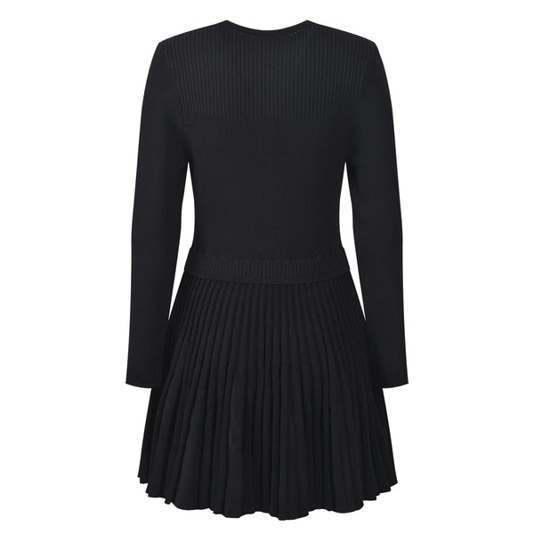 Palmyre Pleated Knit Mini Dress | WINTERES