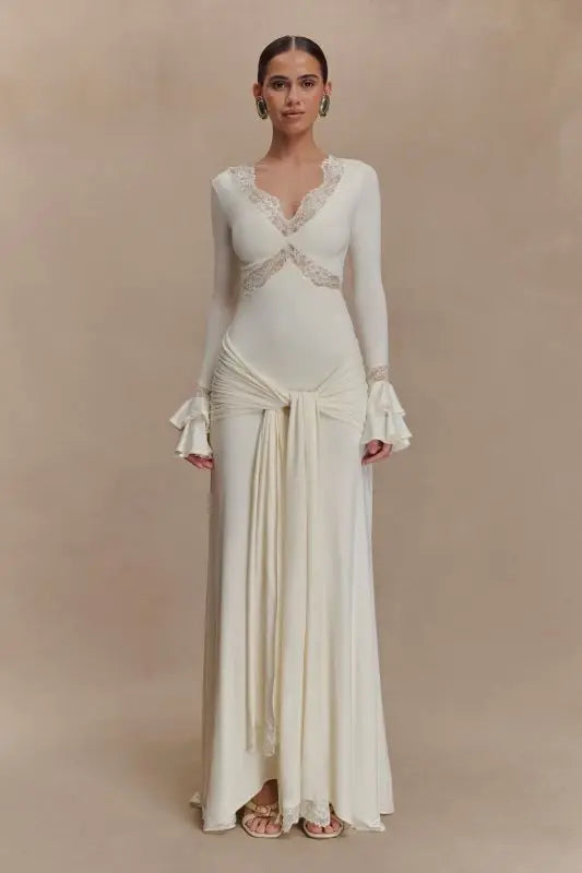 Hasana Maxi Dress – White Fashion – Winteres