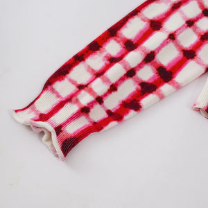 Plaid Print Fashion Knit Cardigan Winteres