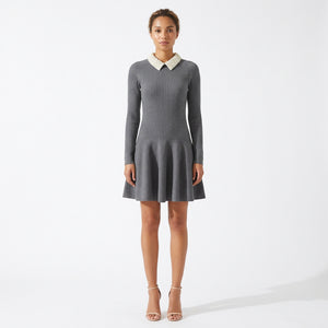 Daphne Collared Knit Mini Dress | WINTERES