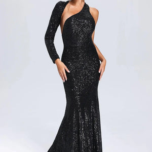 Lanette One-Sleeve Maxi Dress Winteres