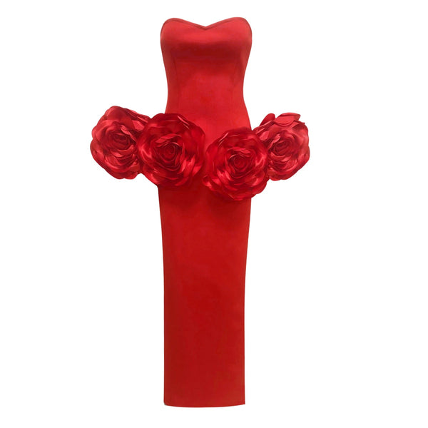 Wholesale Womens Clothing 2025 Ladies Prom Dresses 3D Flower Elegant Black Long Evening Gowns Engagement Party Dress for Women Winteres