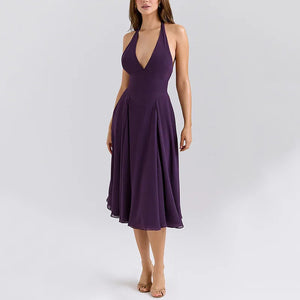 Francisca Purple Midi Dress Winteres