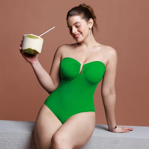 Strapless Tummy-Control Swimsuit