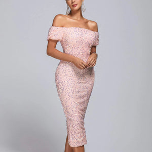 Pinky Midi Sequin Dress Winteres